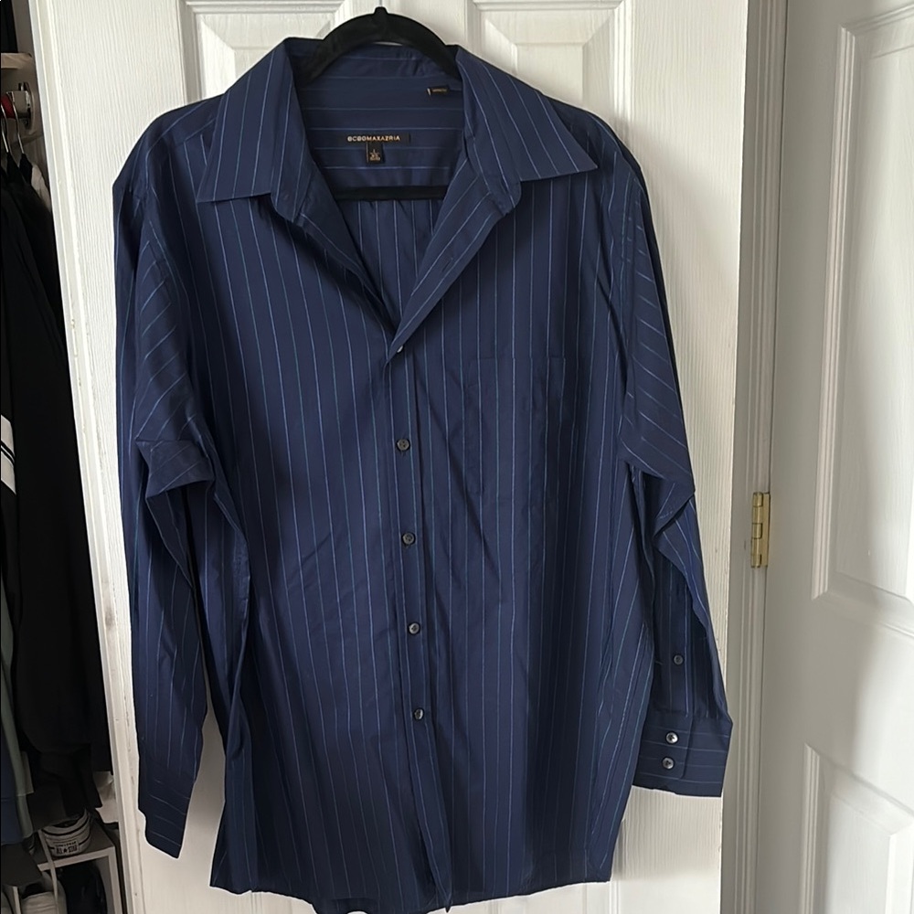 BCBG striped button up shirt